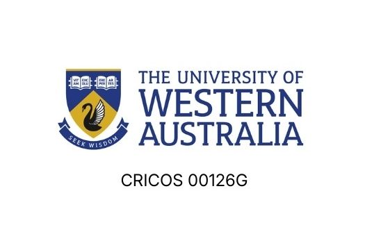 The University of Western Australia crest and logo, with the text “CRICOS 00126G” below.